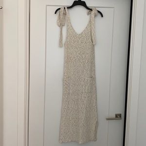 Vici Sweater Dress with pockets and tie straps